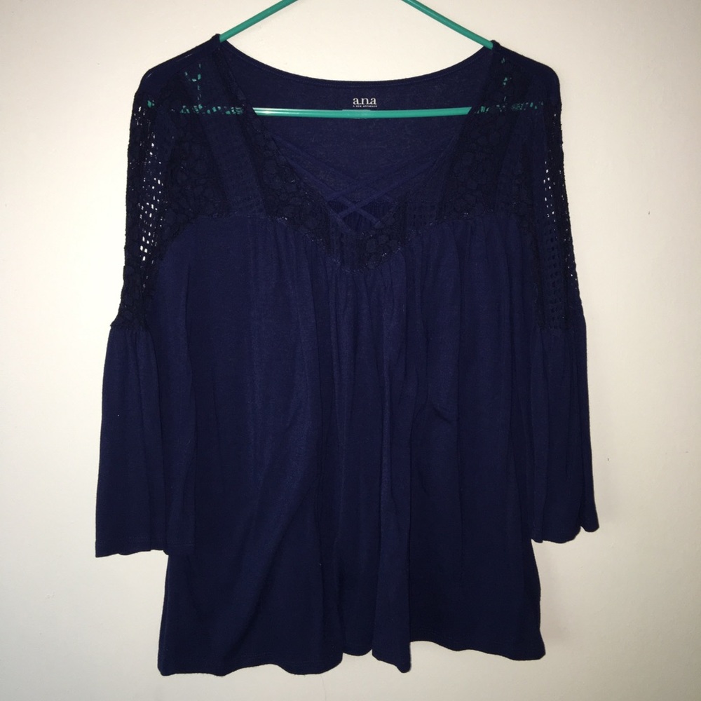 NAVY BLUE BLOUSE